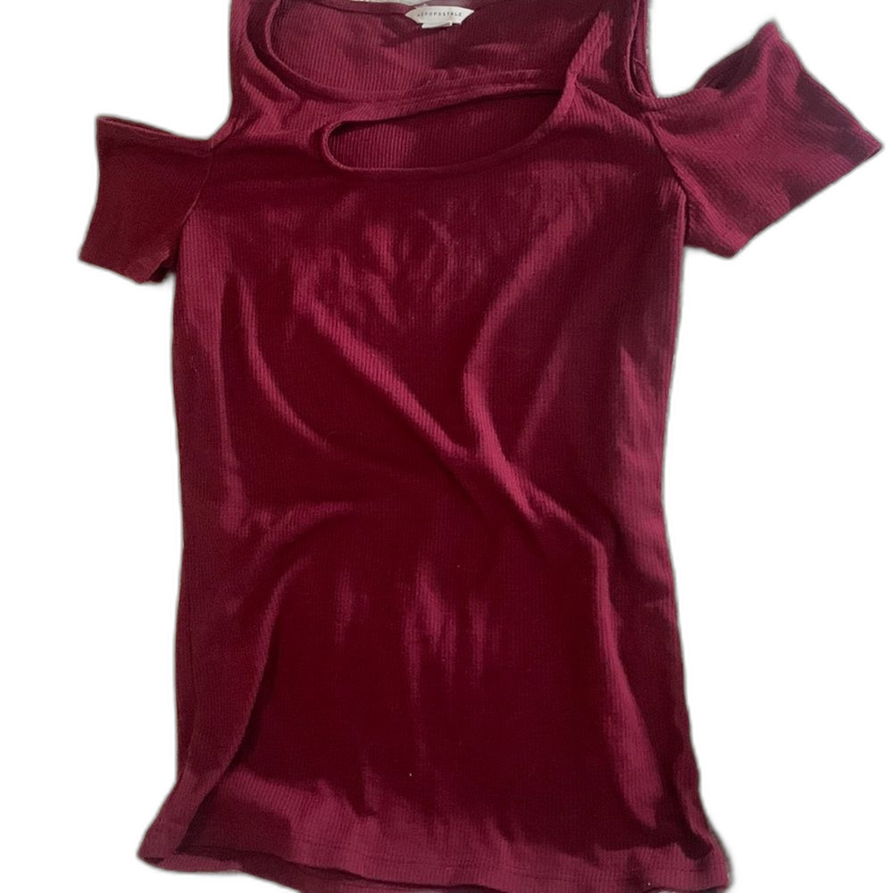Aeropostale Off The Shoulder Shirt